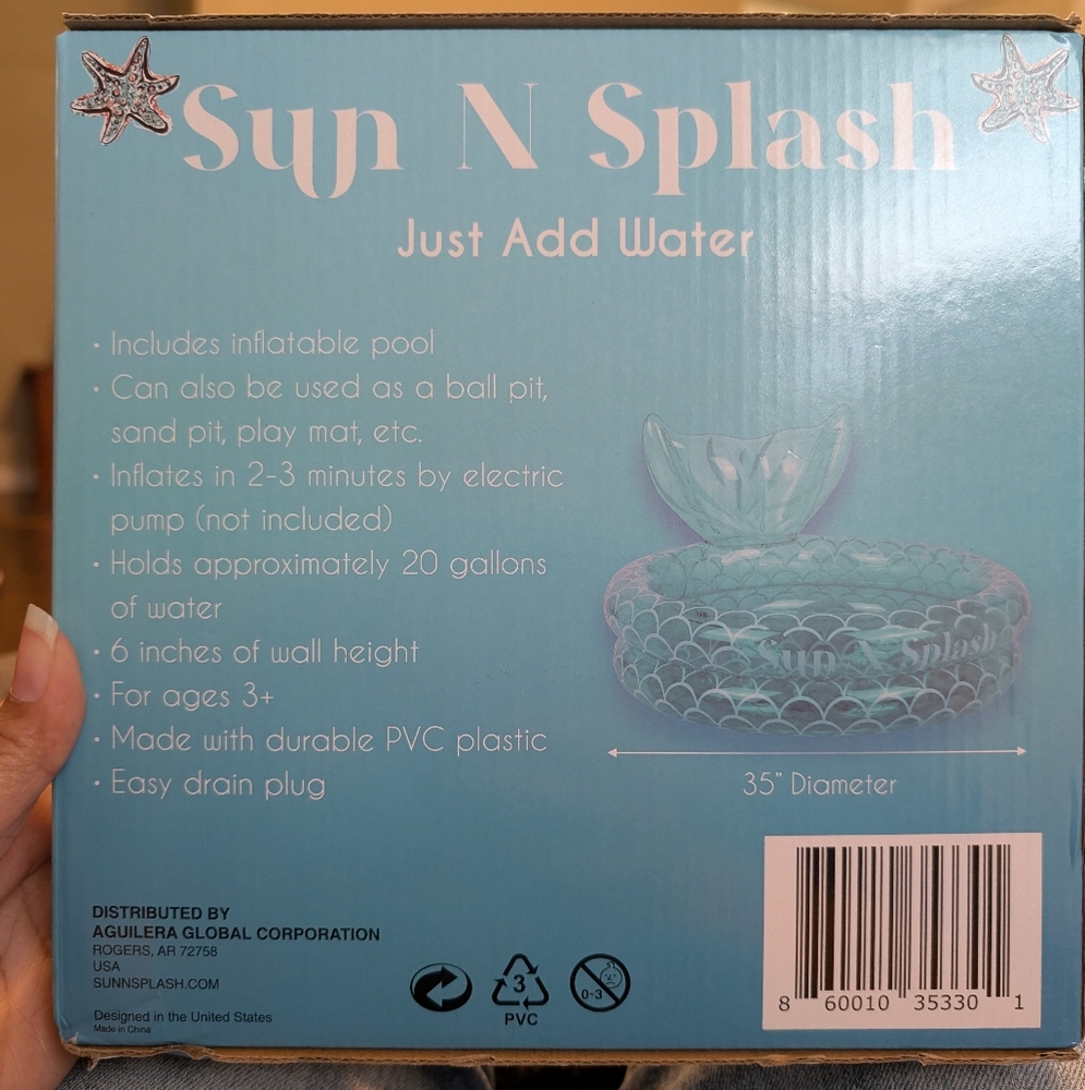 Kids Inflatable Pool - Blue - Picture 5 of 6